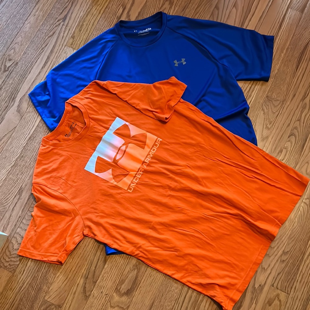 Lot of 2 Under Armour tees, Large Tall